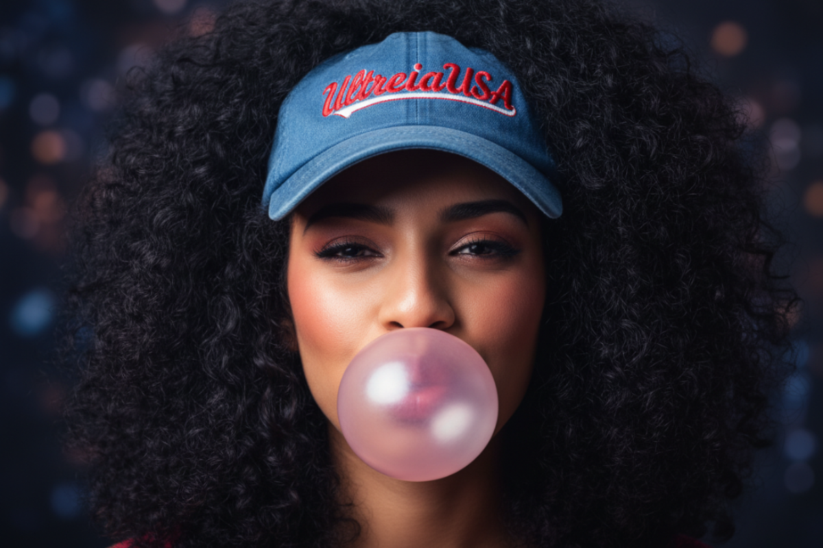 ESA MISMA IMAGEN PERO LA MUCHACHA CON CABELLO NEGRO, MÁS RIZADO Y ABUNDANTE