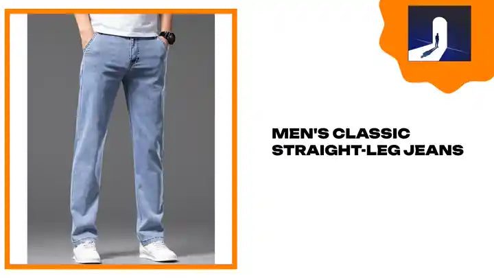 Men's Classic Straight-Leg Jeans by@Outfy