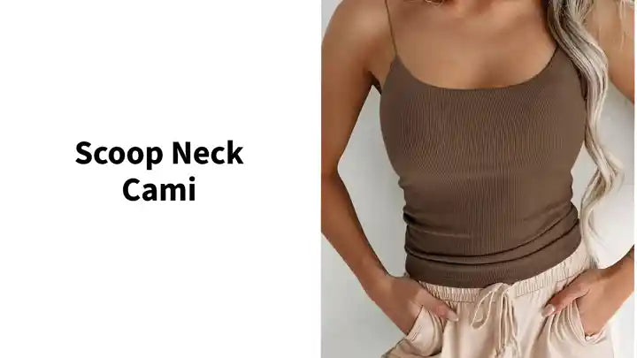 Scoop Neck Cami by@Outfy