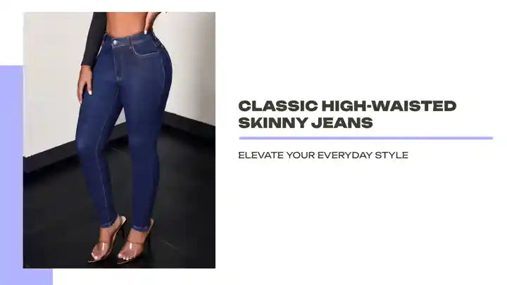 Classic High-Waisted Skinny Jeans by@Outfy