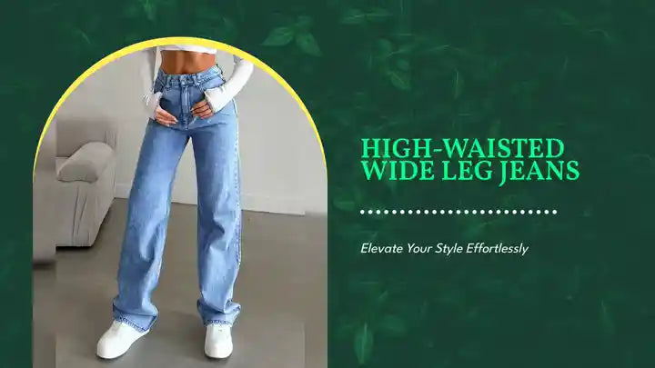 High-Waisted Wide Leg Jeans by@Outfy